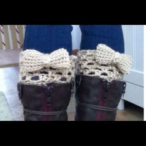 Bow boot cuffs