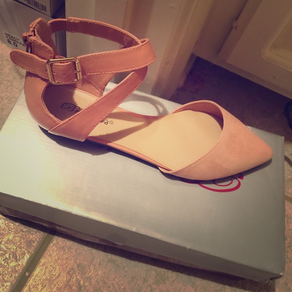 Boutique ankle strap flats!