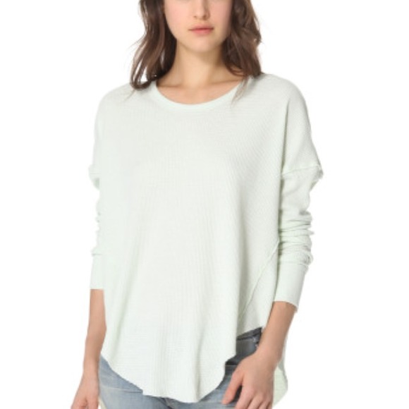 Free People Tops - Free People Waffle Knit Jersey