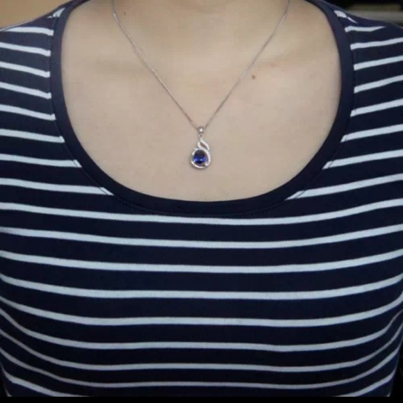 Fashion 925 sterling silver necklace. - Picture 2 of 2