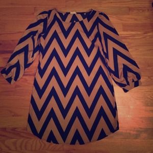 Chevron shift dress