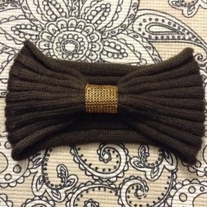 Brown rhinestone head wrap