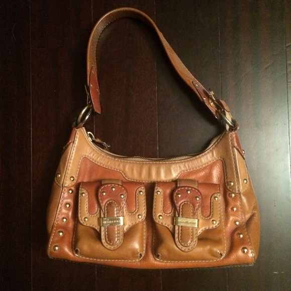 Michael Kors Three-Tone Leather Shoulder Bag