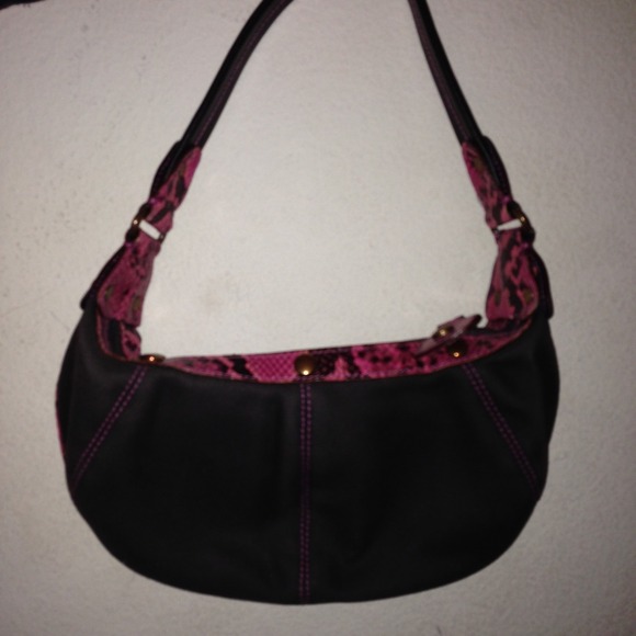 Lancel Paris Pink Brown Purse