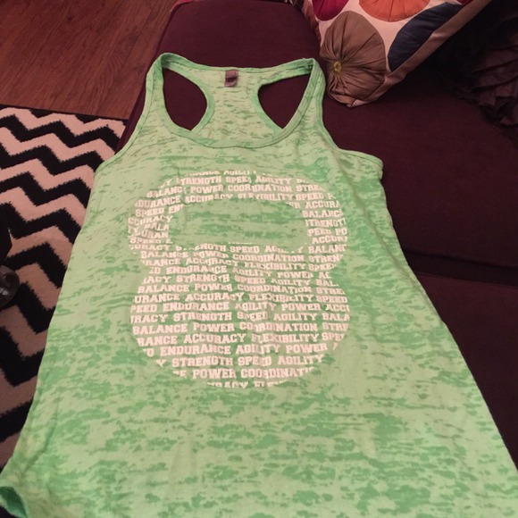 Next Level Workout Tank! Lime Green!