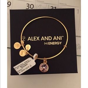 Alex and Ani Gold June Birthstone