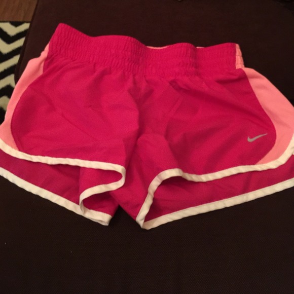 Hot Pink Nike Womens Dri Fit Shorts