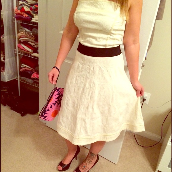 French fabric white dress!!