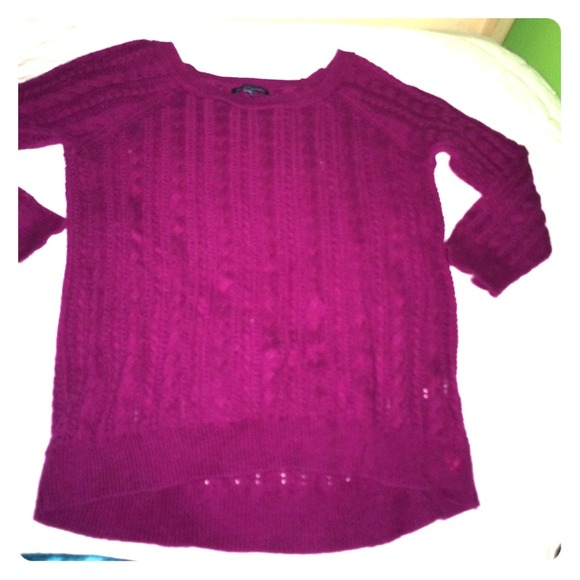 American eagle 3/4 sleeve maroon sweater - Picture 1 of 1