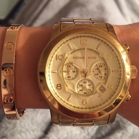 Michael Kors chunky gold watch