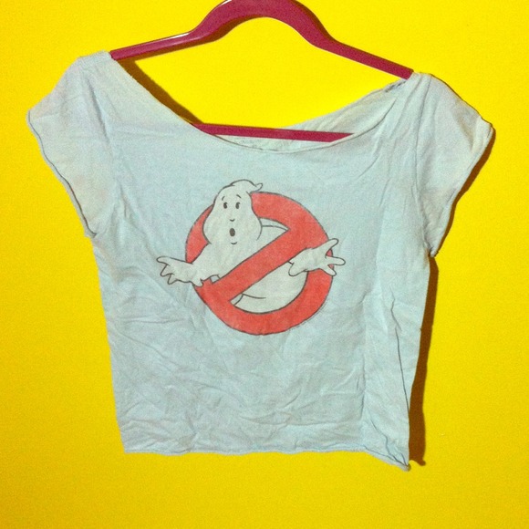 Ghostbusters off the shoulder tee