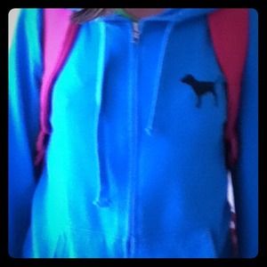 Pink - blue sweater zip