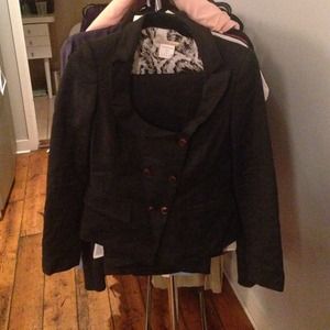 Dark gray Suit with wide dress pants