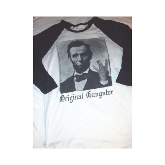 Abe Lincoln "OG" baseball tee