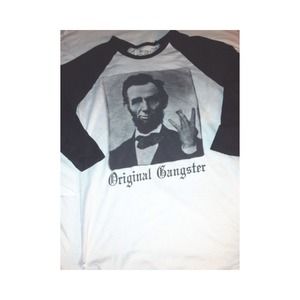 Abe Lincoln "OG" baseball tee