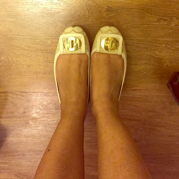 Coach Monogram Print Flats