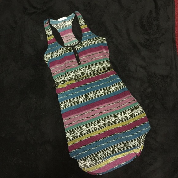 Lush Clothing Racerback tribal dress. Lightly worn