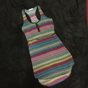 Lush Clothing Racerback tribal dress. Lightly worn