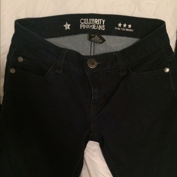 Celebrity Pink dark wash jeggings size 0