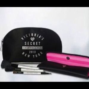 RESERVED Victoria's Secret Cosmetic Bag & Brushes