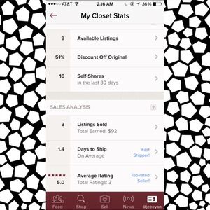 ❤️My Closet Stats❤️ to better inform you ☺️