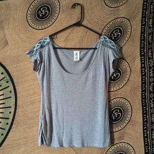 Kirra grey lose embellished top