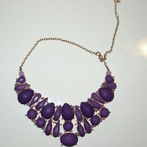 Gorgeous purple statement necklace