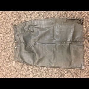 leather pencil skirt