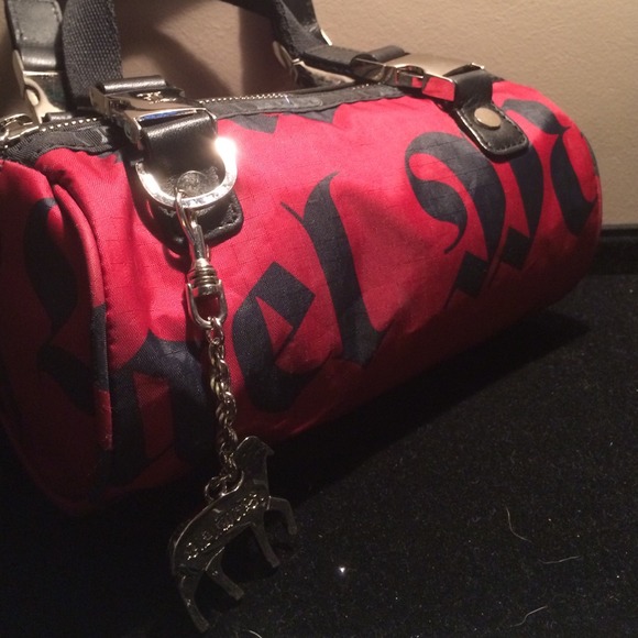 Handbags - Black and Red LAMB Purse