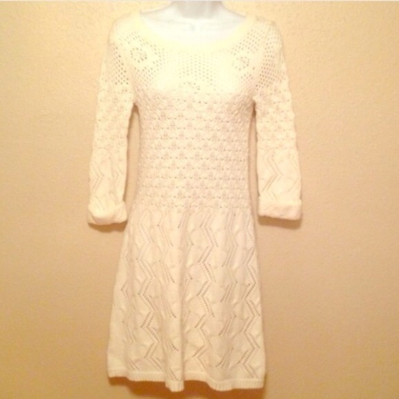 TOPSHOP crochet sweater dress