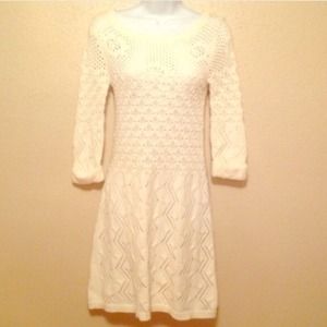 TOPSHOP crochet sweater dress