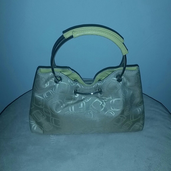 New beige pocketbook with yellow accents