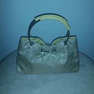 New beige pocketbook with yellow accents