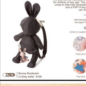 NWT stella mccartney lesportsac bunny rucksack