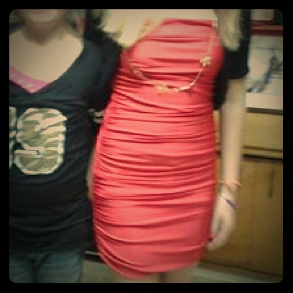 Strapless Formal Red tube dress