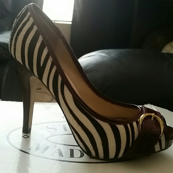 Steve Madden Zebra and Leather Heels!