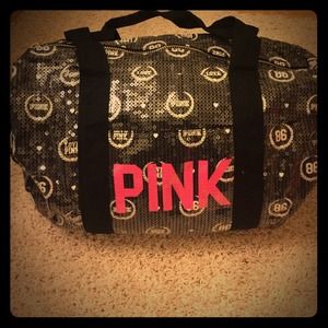 Victoria's Secret sequin duffle bag