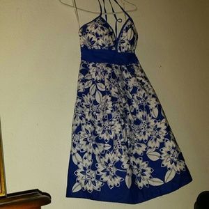 Blue and white dress SOLD