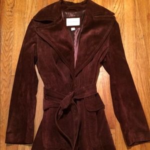 •••SOLD•••. Banana Republic Leather Trench Coat