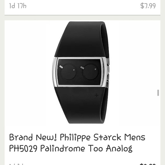 BRAND NEW!

FACTORY SEALED!!!

Philippe Starck Men