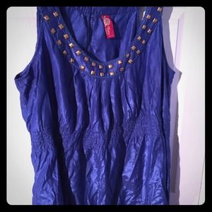 Royal blue Apple Bottom sleeveless blouse