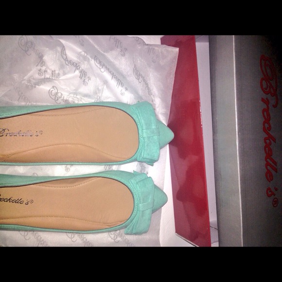 Tiffany Blue Bow Flats