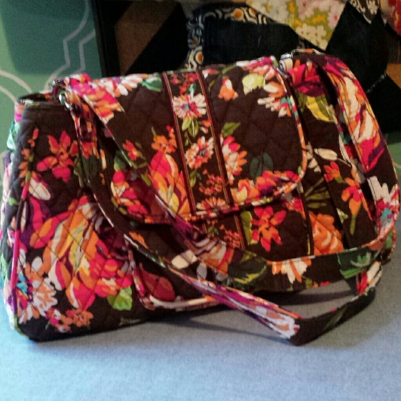 Vera Bradley Edit satchel in English rose
