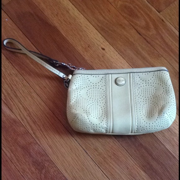 Coach Yellow Wristlet