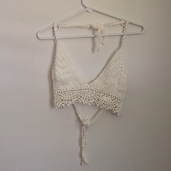 Brandy Melville Tops - ❌SOLD ON VINTED❌ Melville crochet bralette top