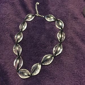 Glass and ribbon necklace