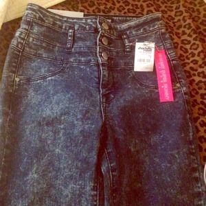 High waist super skinny jeans