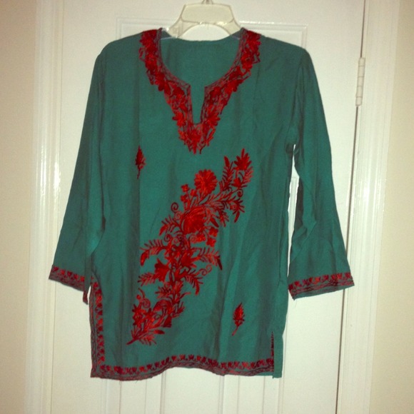 Embroidered Indian top