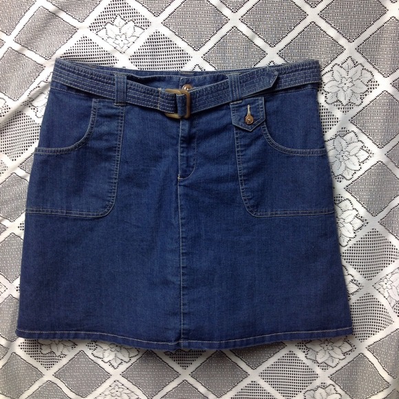 Jean Skirt/Culottes--$10.00