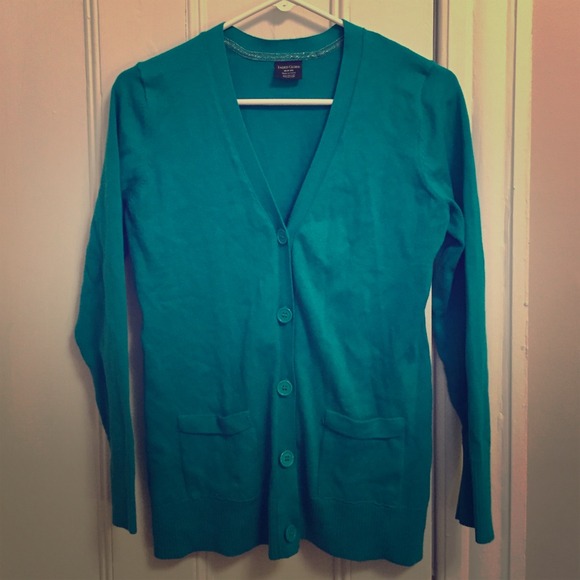 Teal cardigan